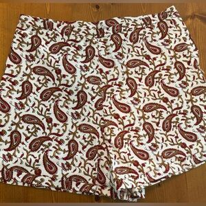 NWOT Julia Amory Kelly Short- Turkish Paisley